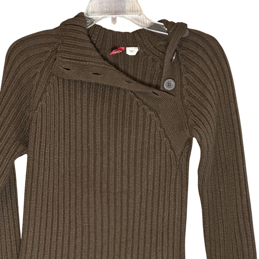 H&M Women's Brown Knit Sweater Size 10 Long Sleeve Divided by H&M
